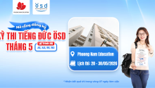 Thông báo tổ chức kỳ thi cấp Chứng chỉ năng lực tiếng Đức ÖSD tháng 05/2026