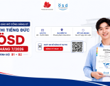 Thông báo lịch thi cấp Chứng chỉ năng lực tiếng Đức ÖSD tháng 07/2026