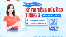 Thông báo tổ chức kỳ thi cấp Chứng chỉ năng lực tiếng Đức ÖSD tháng 03/2026
