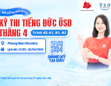 Thông báo tổ chức kỳ thi cấp Chứng chỉ năng lực tiếng Đức ÖSD tháng 04/2026