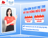 Đếm ngược thời hạn đăng ký dự thi kỳ thi tiếng Đức ÖSD vào tháng 3 và tháng 4/2026