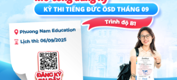 Thông báo tổ chức kỳ thi cấp Chứng chỉ năng lực tiếng Đức ÖSD trình độ B1 - tháng 09/2025