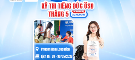 Thông báo tổ chức kỳ thi cấp Chứng chỉ năng lực tiếng Đức ÖSD tháng 05/2026